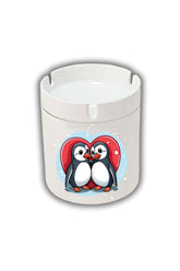 Penguenli ve Kalpli Küllük Kül Tablası